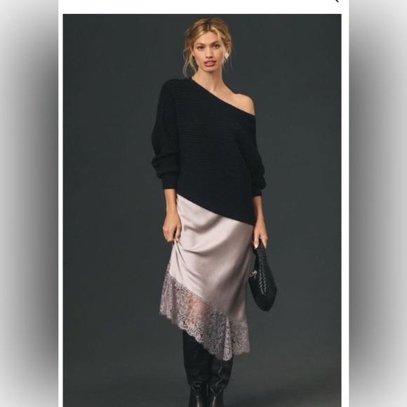 By Anthropologie Sweaters - By Anthropologie Asymmetrical Cropped Pullover Sweater Size S.